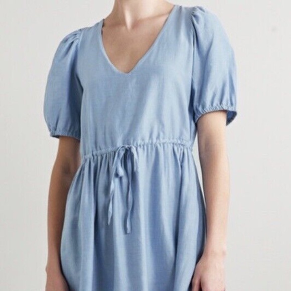 SKIN Worldwide Raina Fairytale Fit & Flare Dress Blue Pearl Cotton & Silk Size S - Picture 4 of 16